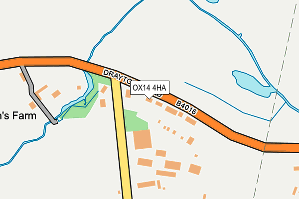 OX14 4HA map - OS OpenMap – Local (Ordnance Survey)