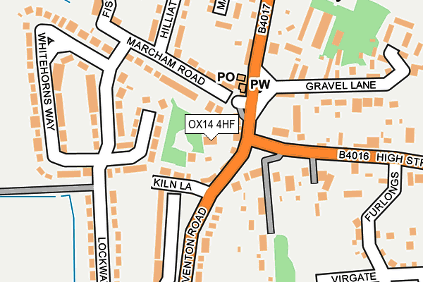 OX14 4HF map - OS OpenMap – Local (Ordnance Survey)