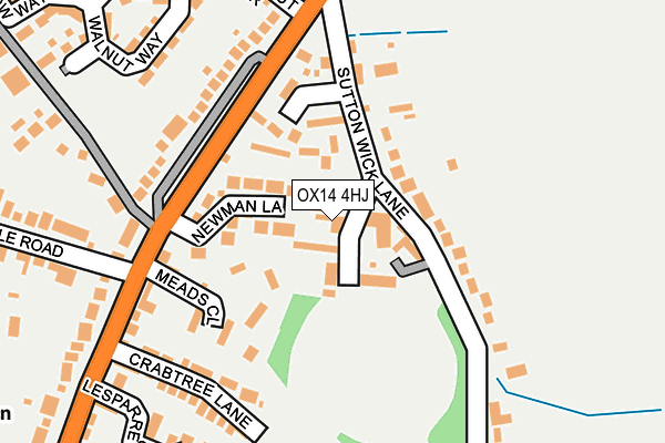 OX14 4HJ map - OS OpenMap – Local (Ordnance Survey)