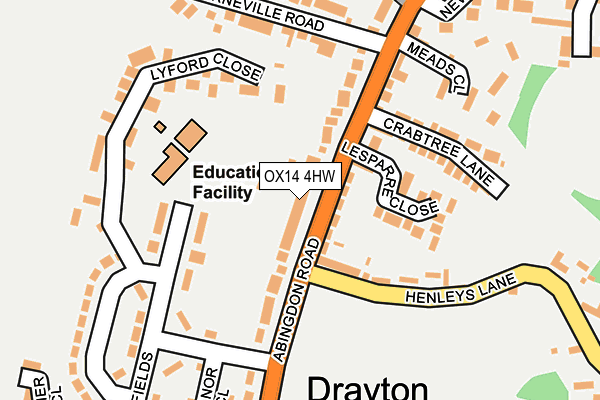 Map of OXFORD DRYLINING LTD at local scale