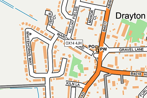 OX14 4JH map - OS OpenMap – Local (Ordnance Survey)