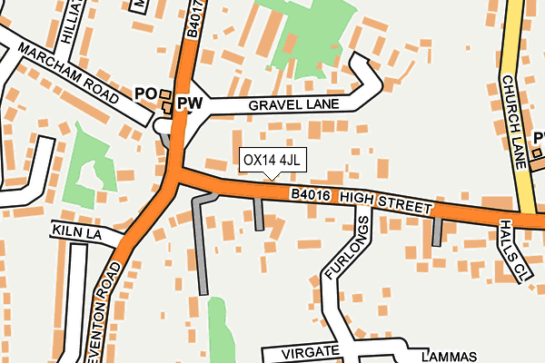 OX14 4JL map - OS OpenMap – Local (Ordnance Survey)