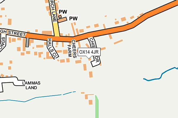 OX14 4JR map - OS OpenMap – Local (Ordnance Survey)