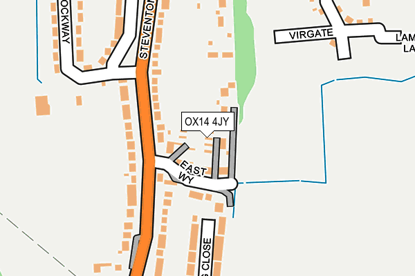 OX14 4JY map - OS OpenMap – Local (Ordnance Survey)