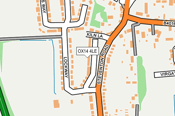 OX14 4LE map - OS OpenMap – Local (Ordnance Survey)