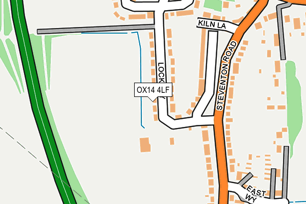 OX14 4LF map - OS OpenMap – Local (Ordnance Survey)