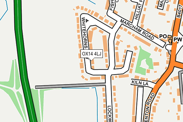 OX14 4LJ map - OS OpenMap – Local (Ordnance Survey)