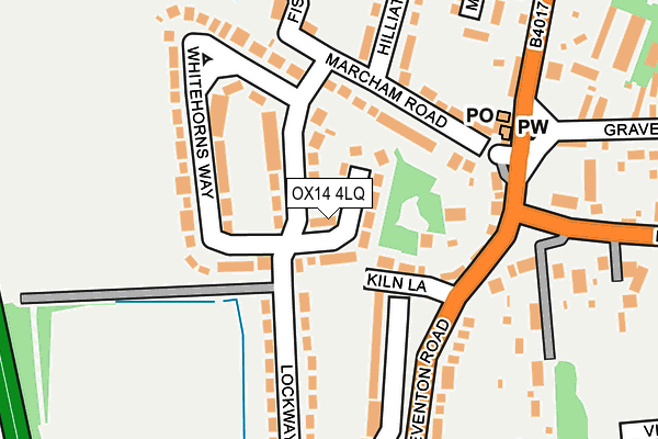 OX14 4LQ map - OS OpenMap – Local (Ordnance Survey)