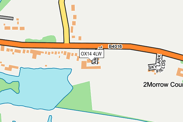 OX14 4LW map - OS OpenMap – Local (Ordnance Survey)