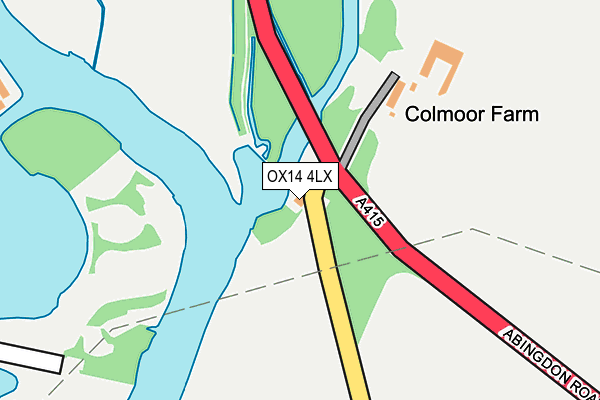 OX14 4LX map - OS OpenMap – Local (Ordnance Survey)