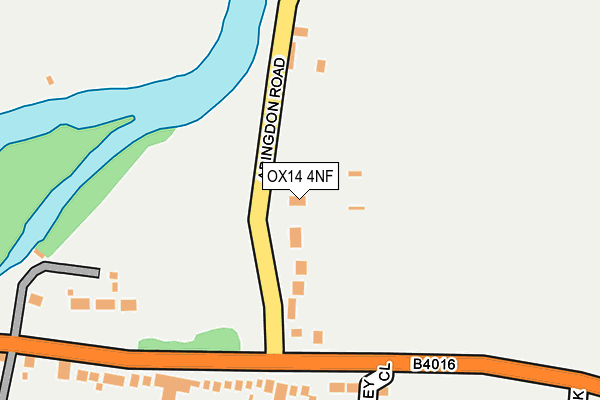 OX14 4NF map - OS OpenMap – Local (Ordnance Survey)