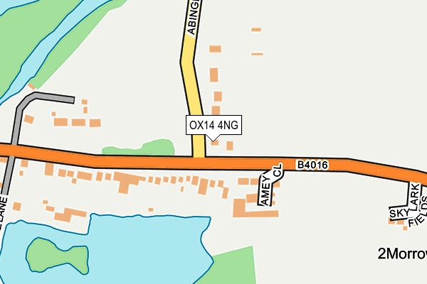 OX14 4NG map - OS OpenMap – Local (Ordnance Survey)