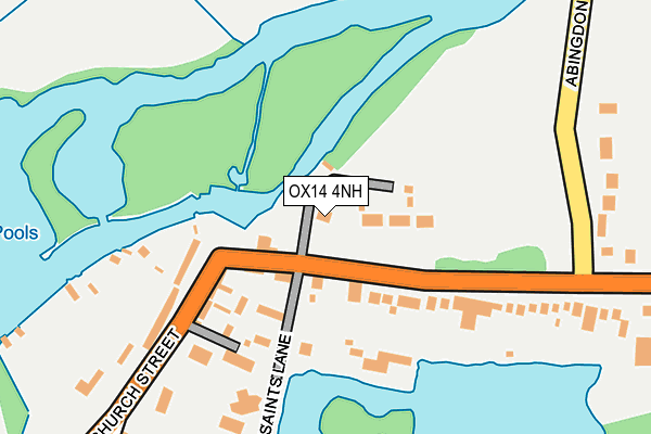 OX14 4NH map - OS OpenMap – Local (Ordnance Survey)