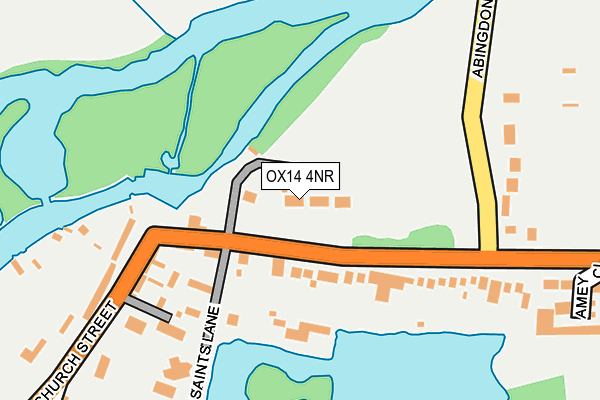 OX14 4NR map - OS OpenMap – Local (Ordnance Survey)