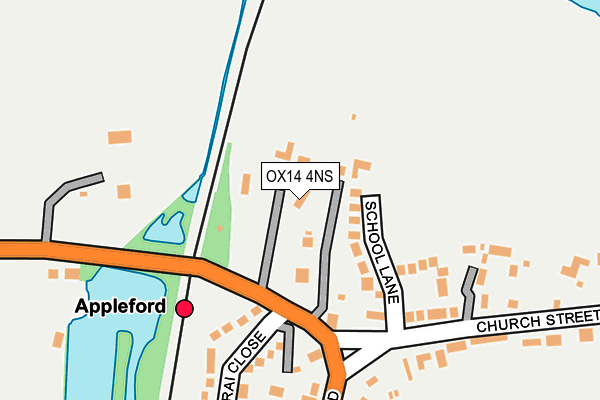 OX14 4NS map - OS OpenMap – Local (Ordnance Survey)