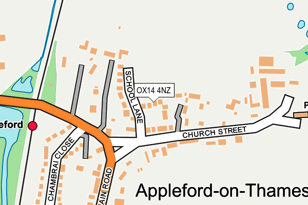 OX14 4NZ map - OS OpenMap – Local (Ordnance Survey)