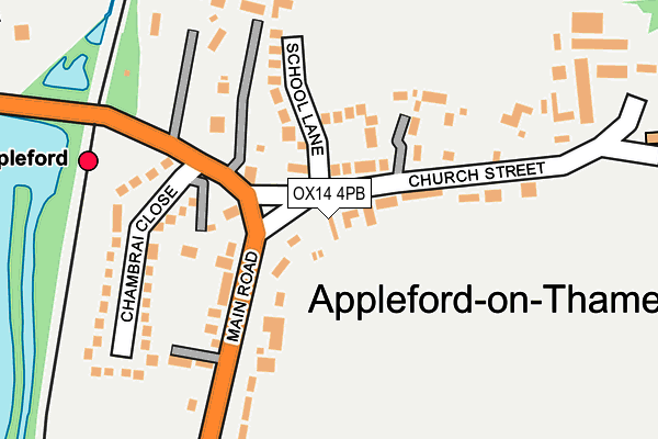 OX14 4PB map - OS OpenMap – Local (Ordnance Survey)