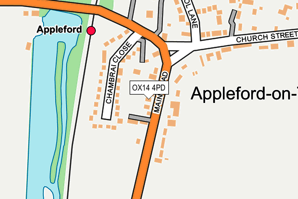 OX14 4PD map - OS OpenMap – Local (Ordnance Survey)