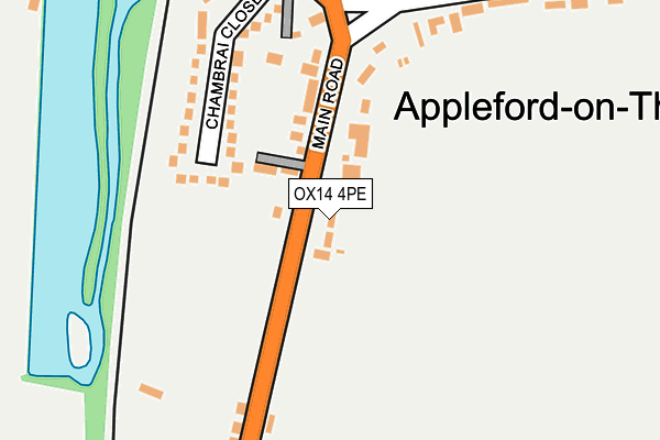 OX14 4PE map - OS OpenMap – Local (Ordnance Survey)