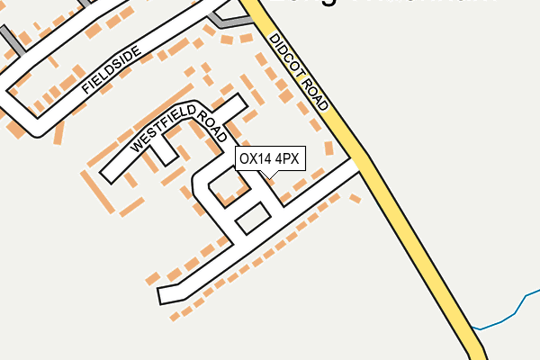 OX14 4PX map - OS OpenMap – Local (Ordnance Survey)