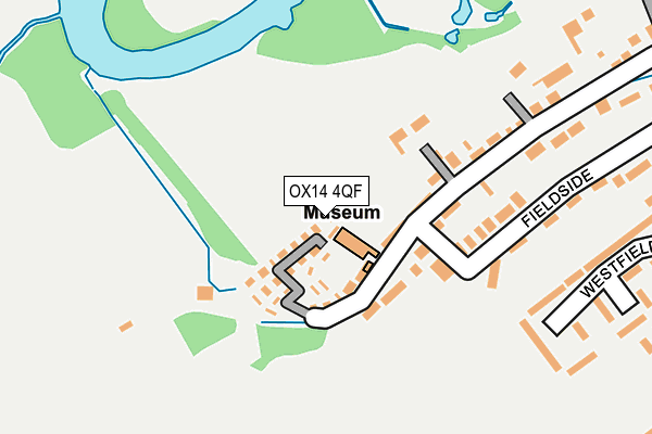 OX14 4QF map - OS OpenMap – Local (Ordnance Survey)