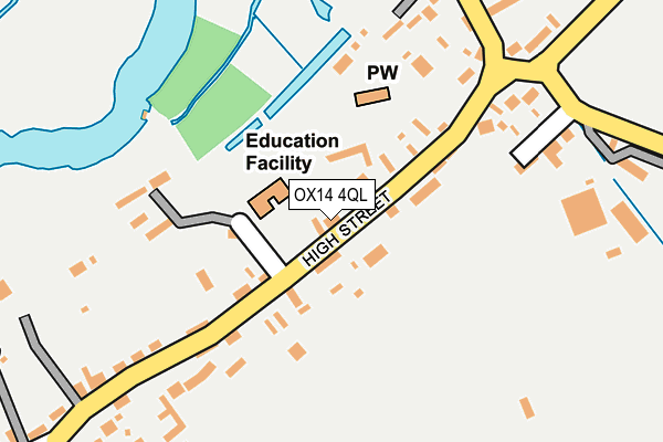 OX14 4QL map - OS OpenMap – Local (Ordnance Survey)