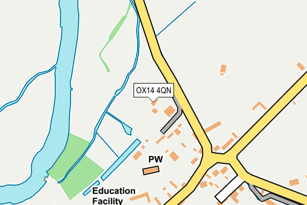 OX14 4QN map - OS OpenMap – Local (Ordnance Survey)