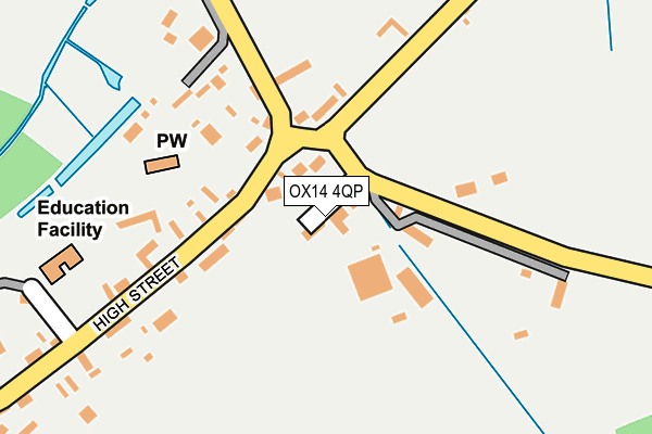 OX14 4QP map - OS OpenMap – Local (Ordnance Survey)