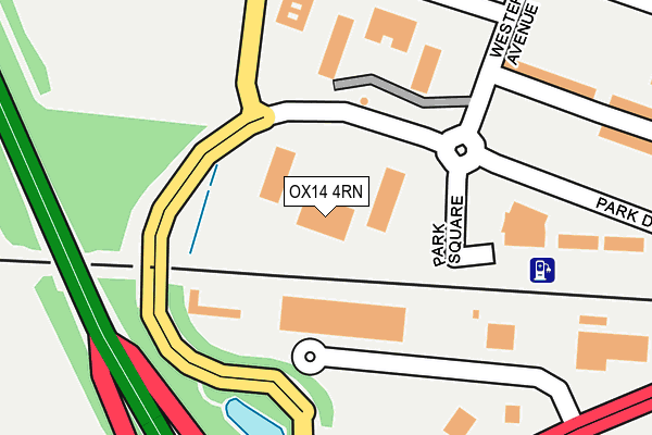 OX14 4RN map - OS OpenMap – Local (Ordnance Survey)