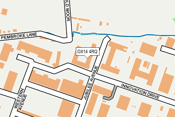 OX14 4RQ map - OS OpenMap – Local (Ordnance Survey)