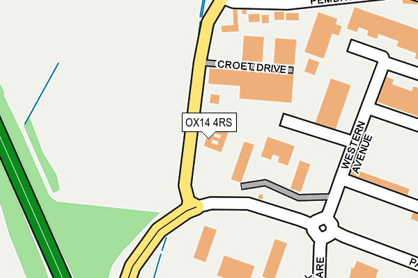 OX14 4RS map - OS OpenMap – Local (Ordnance Survey)