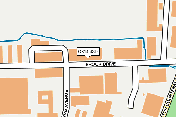 OX14 4SD map - OS OpenMap – Local (Ordnance Survey)