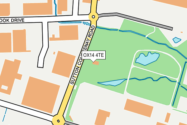 OX14 4TE map - OS OpenMap – Local (Ordnance Survey)