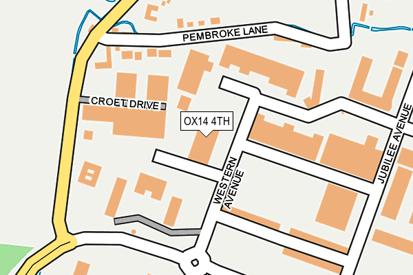 OX14 4TH map - OS OpenMap – Local (Ordnance Survey)