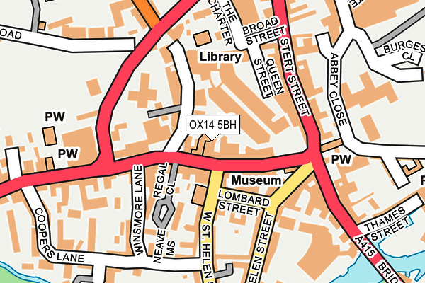 OX14 5BH map - OS OpenMap – Local (Ordnance Survey)