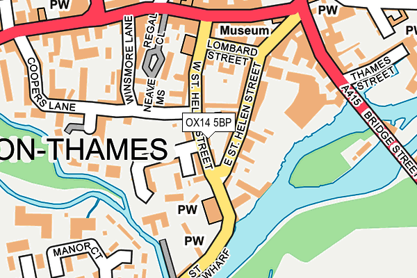 OX14 5BP map - OS OpenMap – Local (Ordnance Survey)