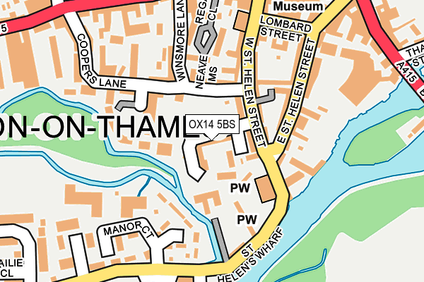 OX14 5BS map - OS OpenMap – Local (Ordnance Survey)