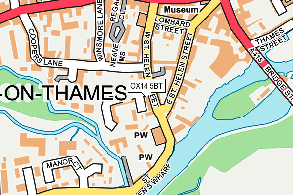 OX14 5BT map - OS OpenMap – Local (Ordnance Survey)