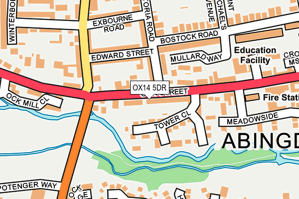 OX14 5DR map - OS OpenMap – Local (Ordnance Survey)