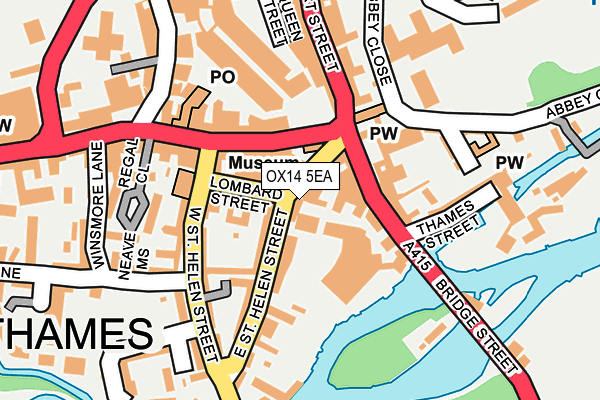 OX14 5EA map - OS OpenMap – Local (Ordnance Survey)