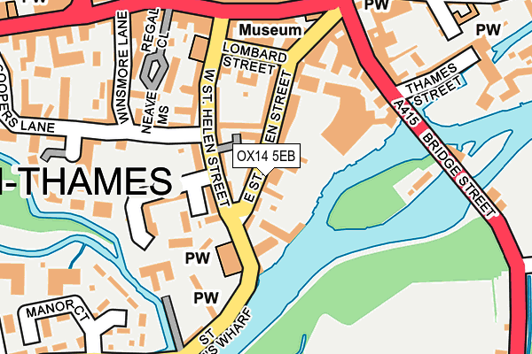 OX14 5EB map - OS OpenMap – Local (Ordnance Survey)