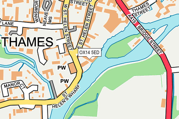 OX14 5ED map - OS OpenMap – Local (Ordnance Survey)