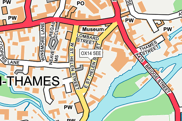 OX14 5EE map - OS OpenMap – Local (Ordnance Survey)