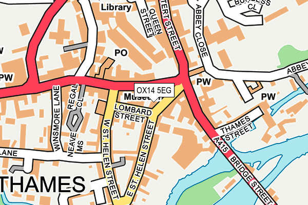 OX14 5EG map - OS OpenMap – Local (Ordnance Survey)