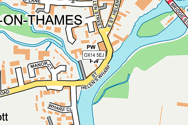 OX14 5EJ map - OS OpenMap – Local (Ordnance Survey)