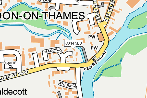 OX14 5EU map - OS OpenMap – Local (Ordnance Survey)