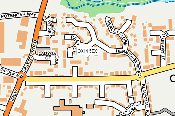 OX14 5EX map - OS OpenMap – Local (Ordnance Survey)