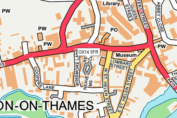 OX14 5FR map - OS OpenMap – Local (Ordnance Survey)