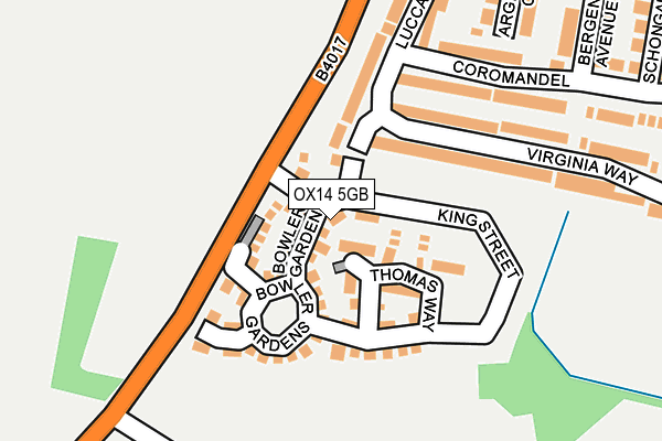 OX14 5GB map - OS OpenMap – Local (Ordnance Survey)