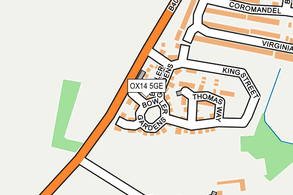 OX14 5GE map - OS OpenMap – Local (Ordnance Survey)